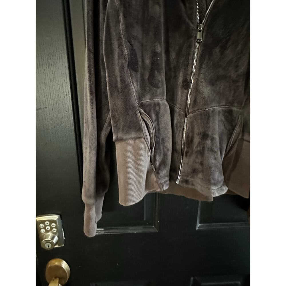 Athleta Women's Brown Cloud Fleece Full Zip Jacket Size XL - Picture 4 of 8